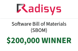 decorative card of Best Software Bill of Materials Winner (SBOM), Radisys.